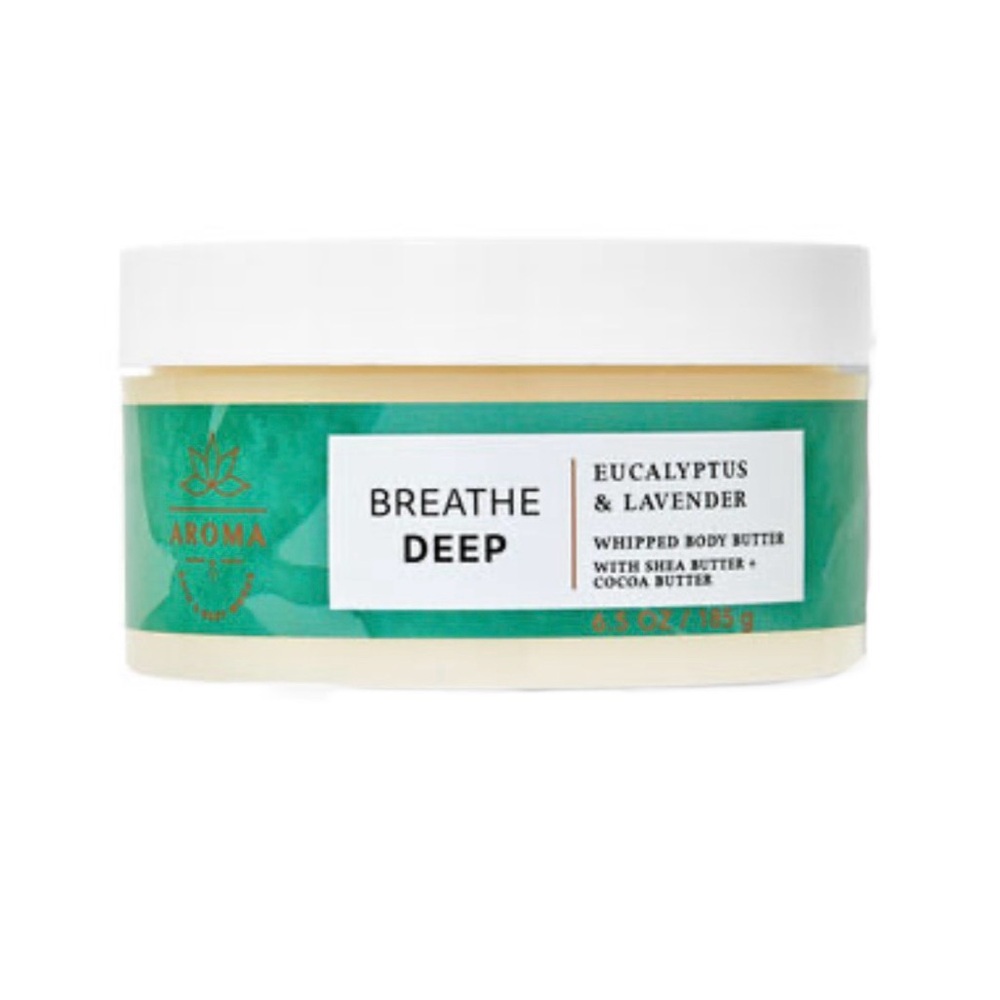 Bath & Body Works Aromatherapy Eucalyptus Lavender Whipped Body Butter New